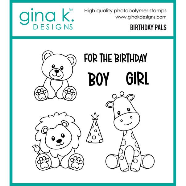 Gina K. Designs - Clear Stamps - Birthday Pals-ScrapbookPal