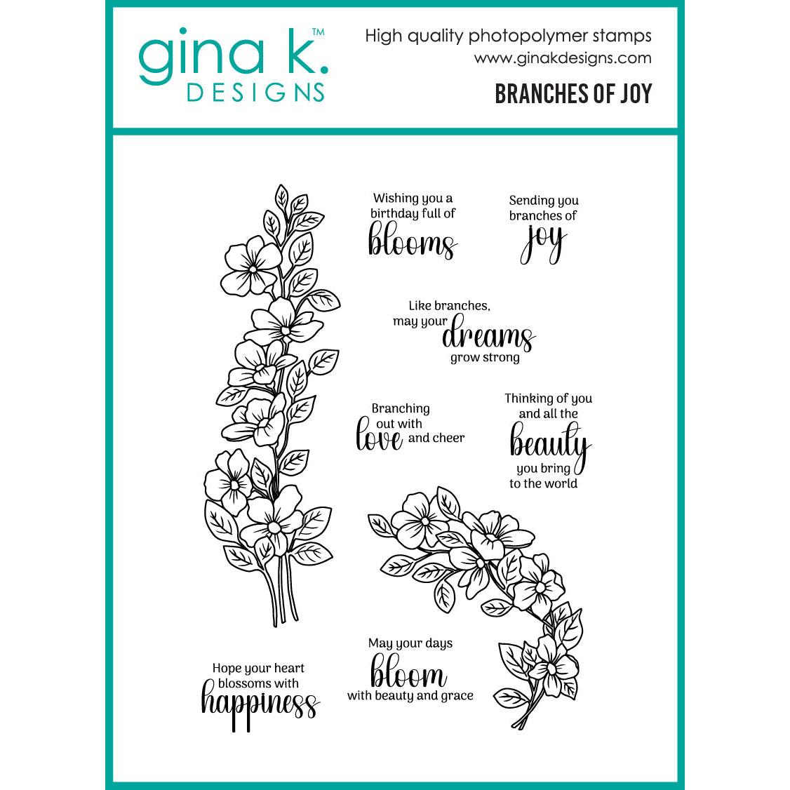 Gina K. Designs - Clear Stamps - Branches of Joy-ScrapbookPal
