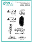 Gina K. Designs - Clear Stamps - Cheerful Greetings-ScrapbookPal