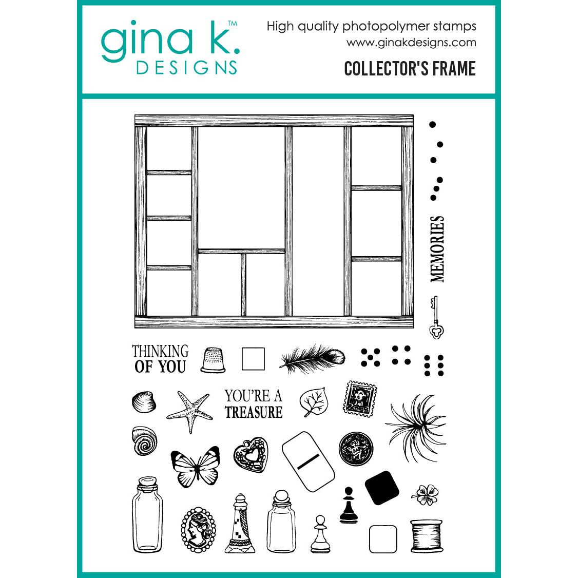 Gina K. Designs - Clear Stamps - Collector's Frame-ScrapbookPal