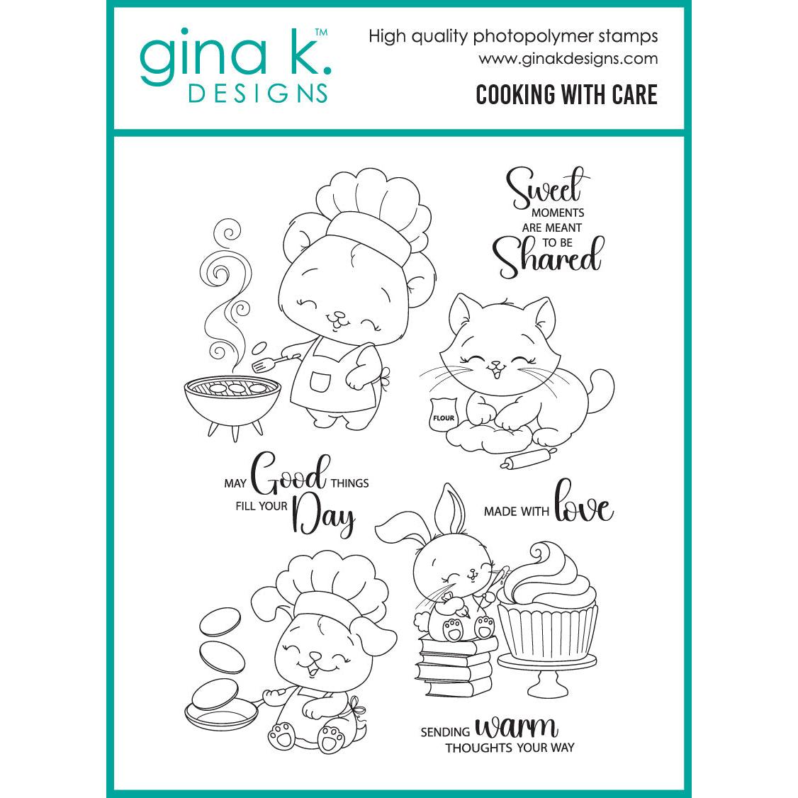 Gina K. Designs - Clear Stamps - Cooking with Care-ScrapbookPal