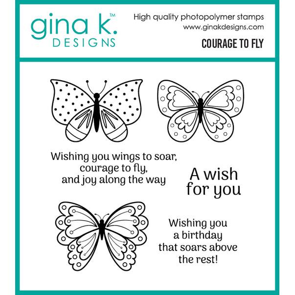 Gina K. Designs - Clear Stamps - Courage to Fly-ScrapbookPal