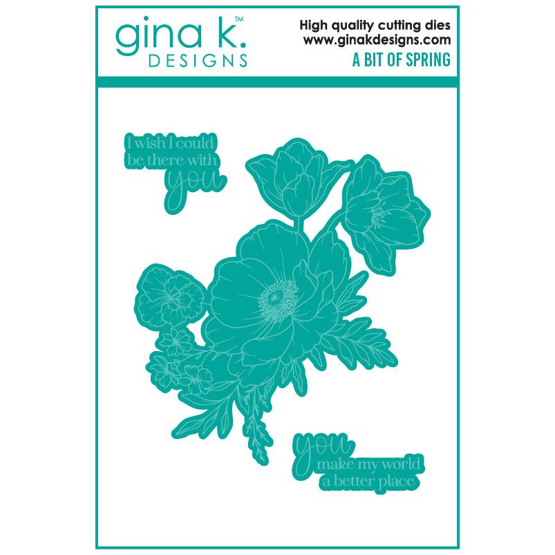 Gina K. Designs - Clear Stamps & Dies - A Bit of Spring-ScrapbookPal