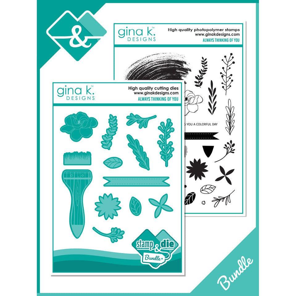 Gina K. Designs - Clear Stamps &amp; Dies - Always Thinking of You-ScrapbookPal