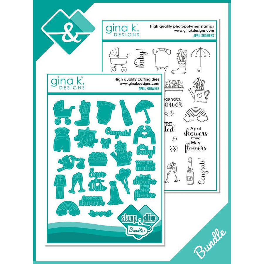 Gina K. Designs - Clear Stamps & Dies - April Showers – Scrapbookpal