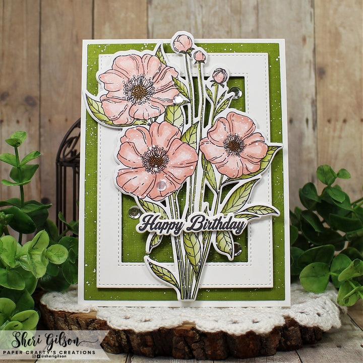 Gina K. Designs - Clear Stamps &amp; Dies - Blissful Bouquet-ScrapbookPal
