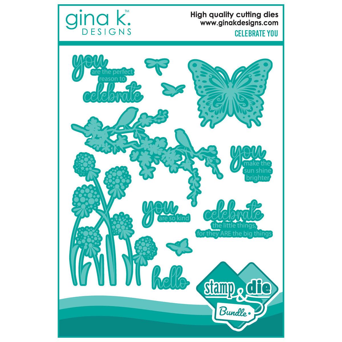 Gina K. Designs - Clear Stamps & Dies - Celebrate You-ScrapbookPal