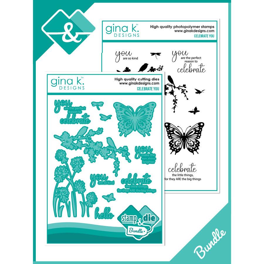 Gina K. Designs - Clear Stamps & Dies - Celebrate You-ScrapbookPal