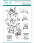 Gina K. Designs - Clear Stamps & Dies - Flowering Friendship-ScrapbookPal