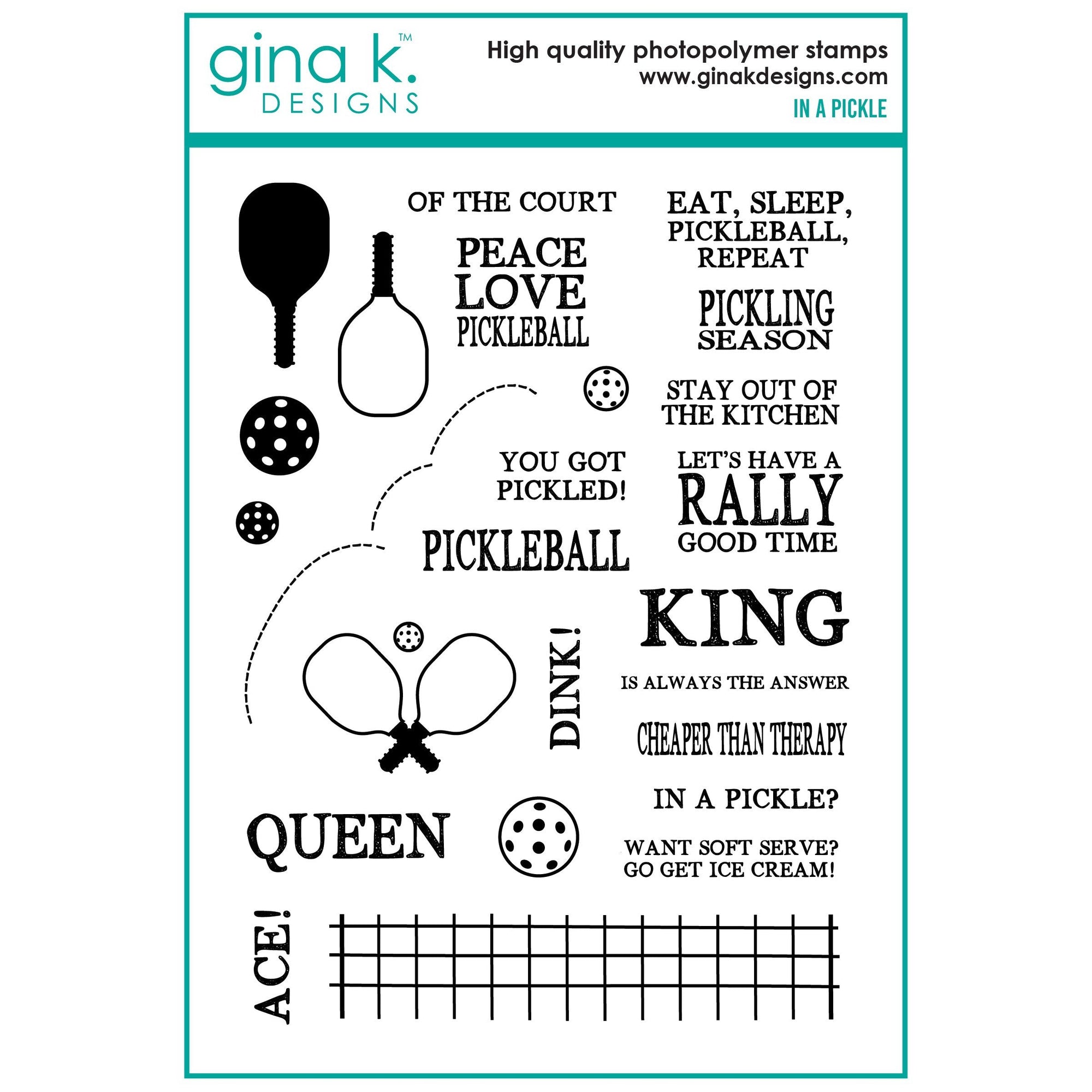 Gina K. Designs - Clear Stamps &amp; Dies - In a Pickle-ScrapbookPal