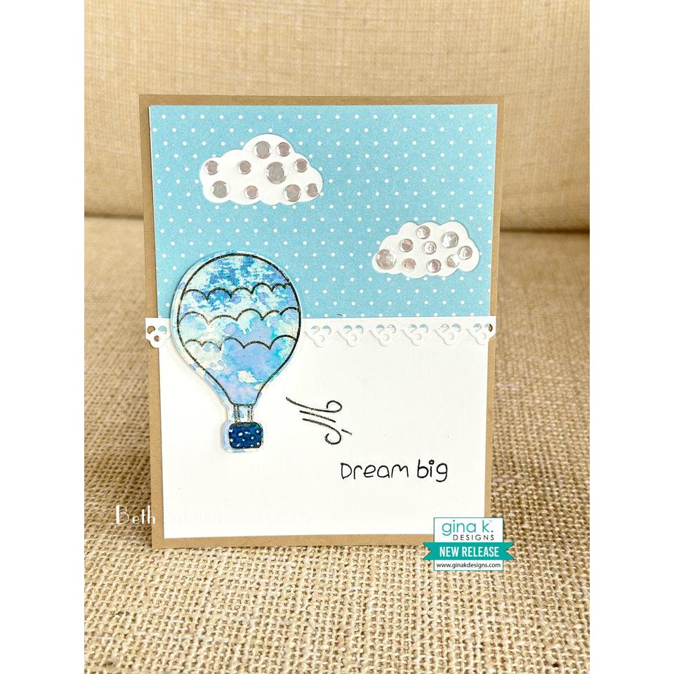 Gina K. Designs - Clear Stamps &amp; Dies - Up, Up and Away-ScrapbookPal