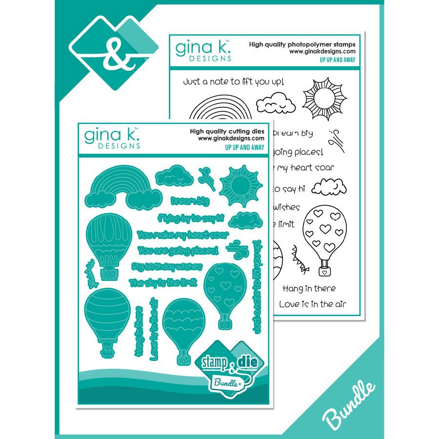 Gina K. Designs - Clear Stamps &amp; Dies - Up, Up and Away-ScrapbookPal