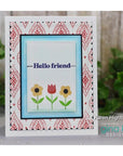 Gina K. Designs - Clear Stamps - Double Background 1 / Grip Mat-ScrapbookPal