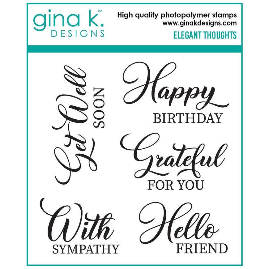 Gina K. Designs - Clear Stamps - Elegant Thoughts-ScrapbookPal