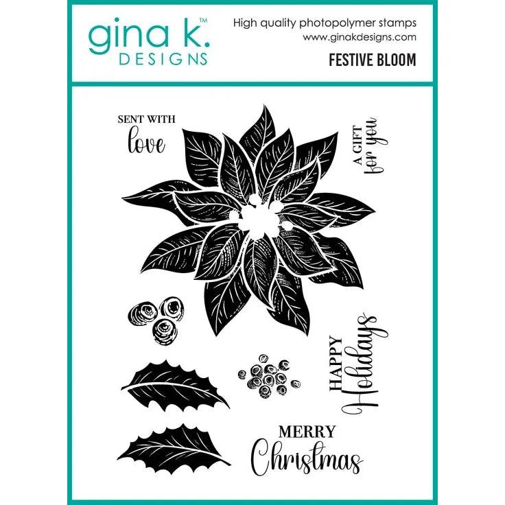 Gina K. Designs - Clear Stamps - Festive Bloom-ScrapbookPal