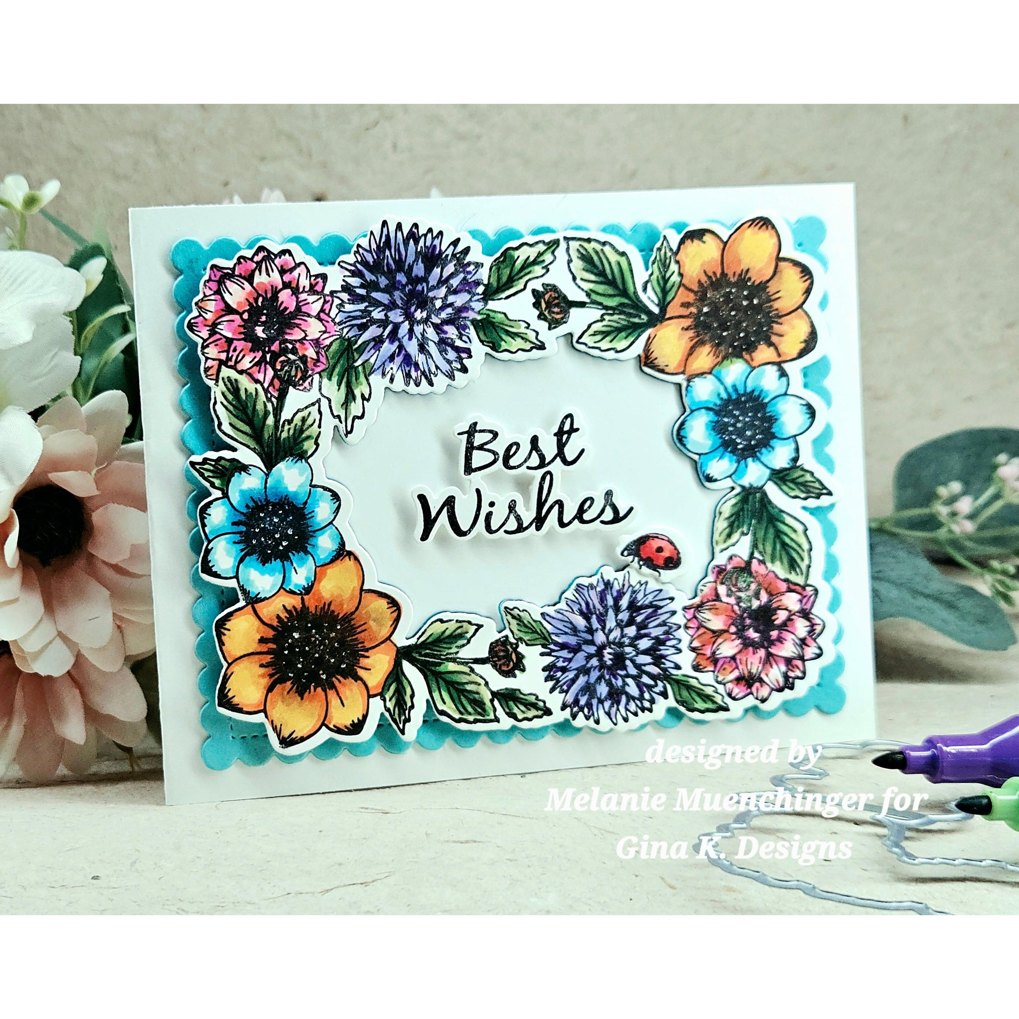 Gina K. Designs - Dies - Flowering Frame-ScrapbookPal