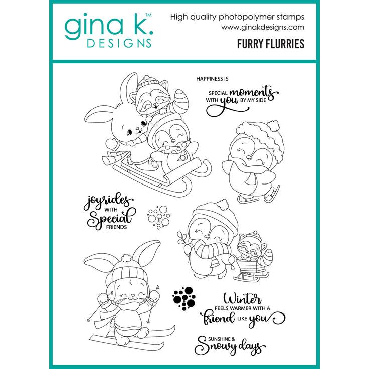 Gina K. Designs - Clear Stamps - Furry Flurries-ScrapbookPal