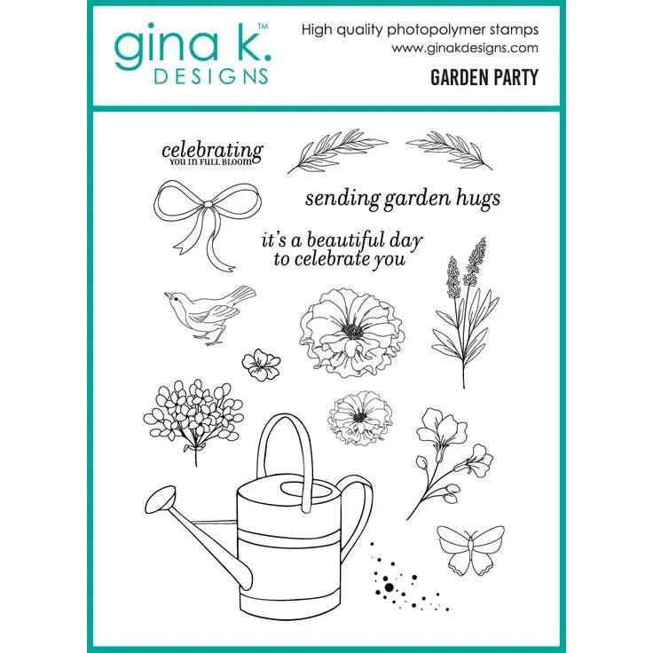Gina K. Designs - Clear Stamps - Garden Party-ScrapbookPal