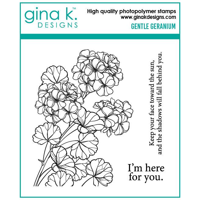 Gina K. Designs - Clear Stamps - Gentle Geranium-ScrapbookPal