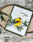 Gina K. Designs - Clear Stamps - Glorious Goldfinches-ScrapbookPal