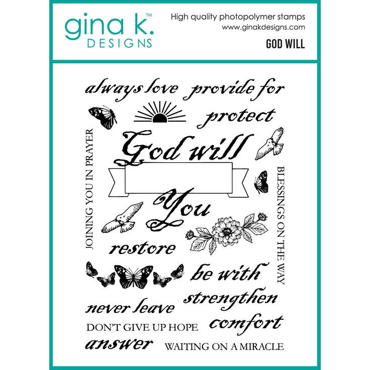 Gina K. Designs - Clear Stamps - God Will-ScrapbookPal