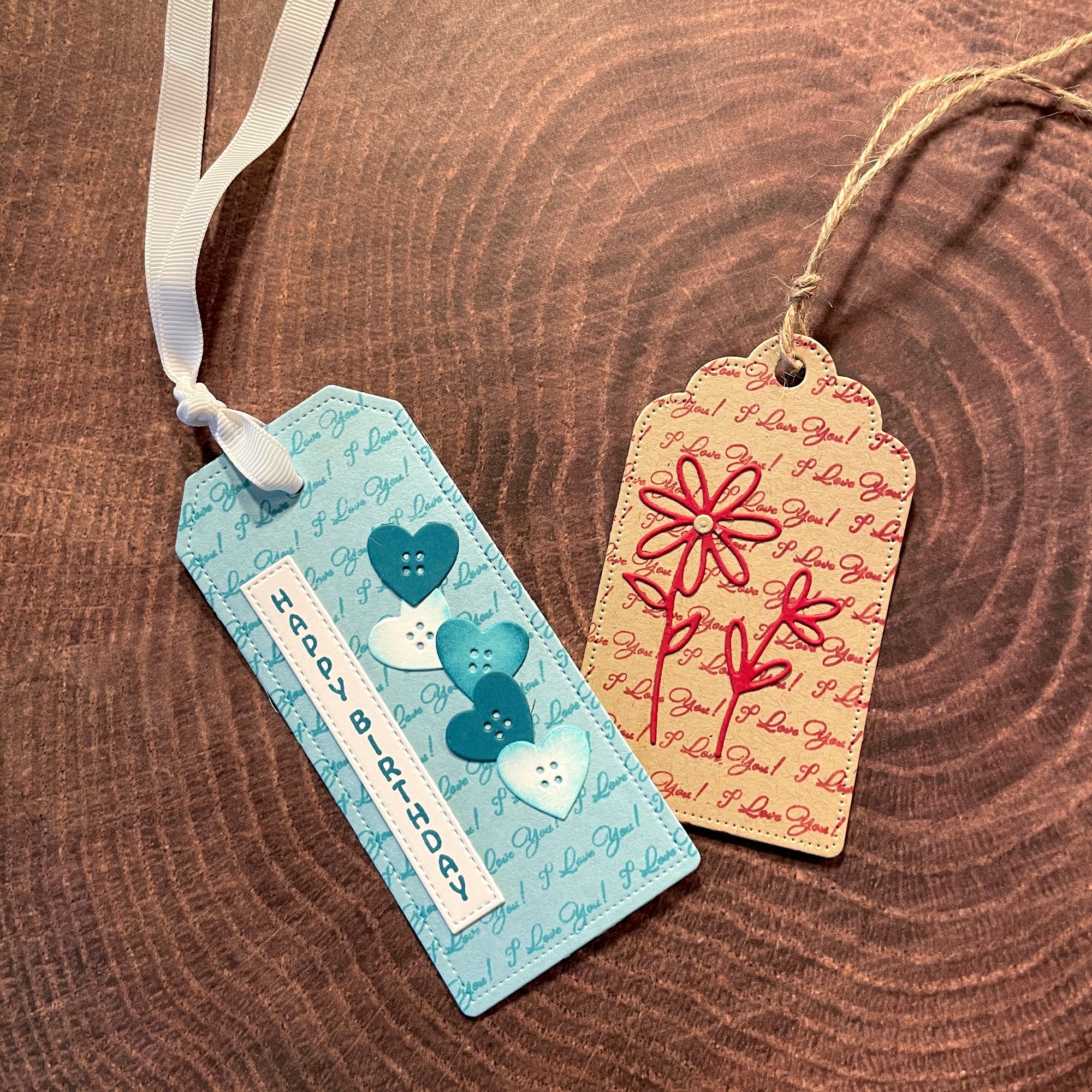 Gina K. Designs - Clear Stamps - I Love You Background-ScrapbookPal