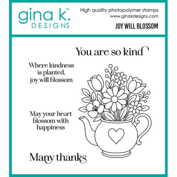 Gina K. Designs - Clear Stamps - Joy Will Blossom-ScrapbookPal