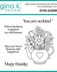 Gina K. Designs - Clear Stamps - Joy Will Blossom-ScrapbookPal