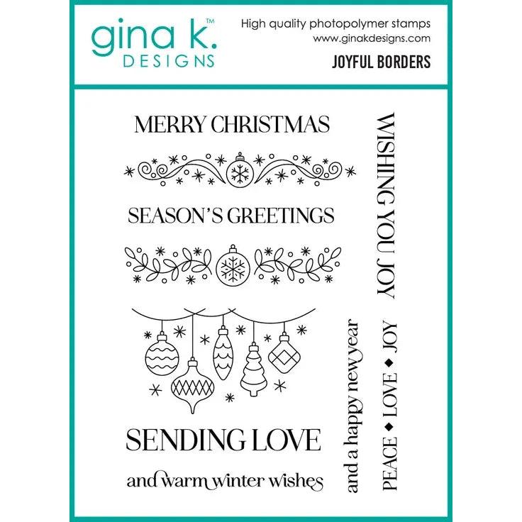 Gina K. Designs - Clear Stamps - Joyful Borders-ScrapbookPal