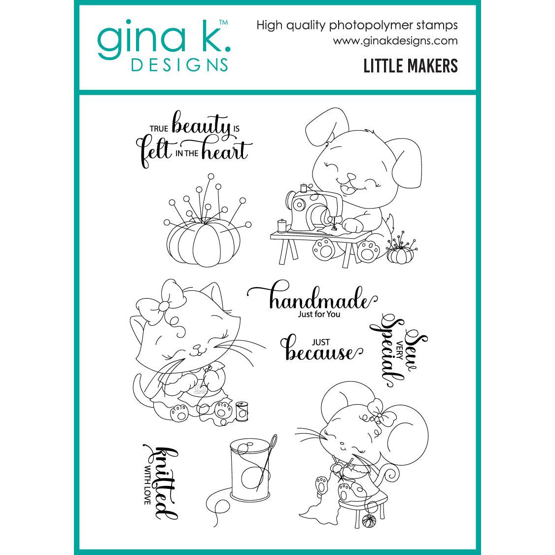 Gina K. Designs - Clear Stamps - Little Makers-ScrapbookPal