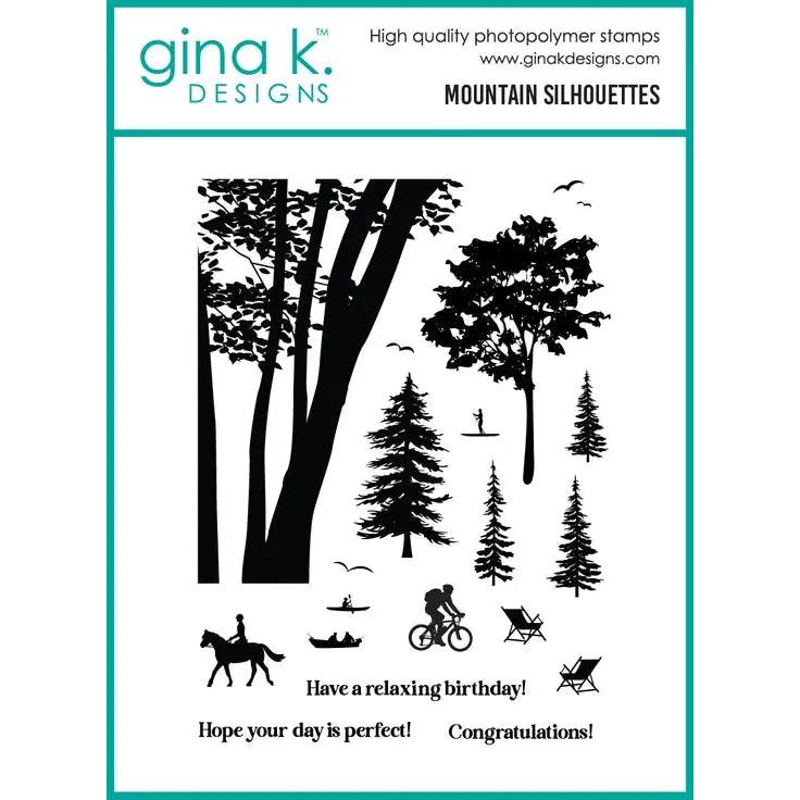 Gina K. Designs - Clear Stamps - Mountain Silhouettes-ScrapbookPal