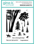 Gina K. Designs - Clear Stamps - Mountain Silhouettes-ScrapbookPal