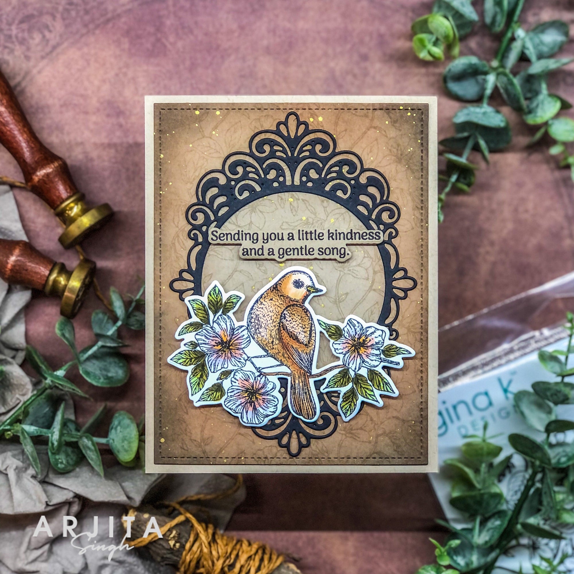 Gina K. Designs - Clear Stamps - Planted to Bloom Background-ScrapbookPal