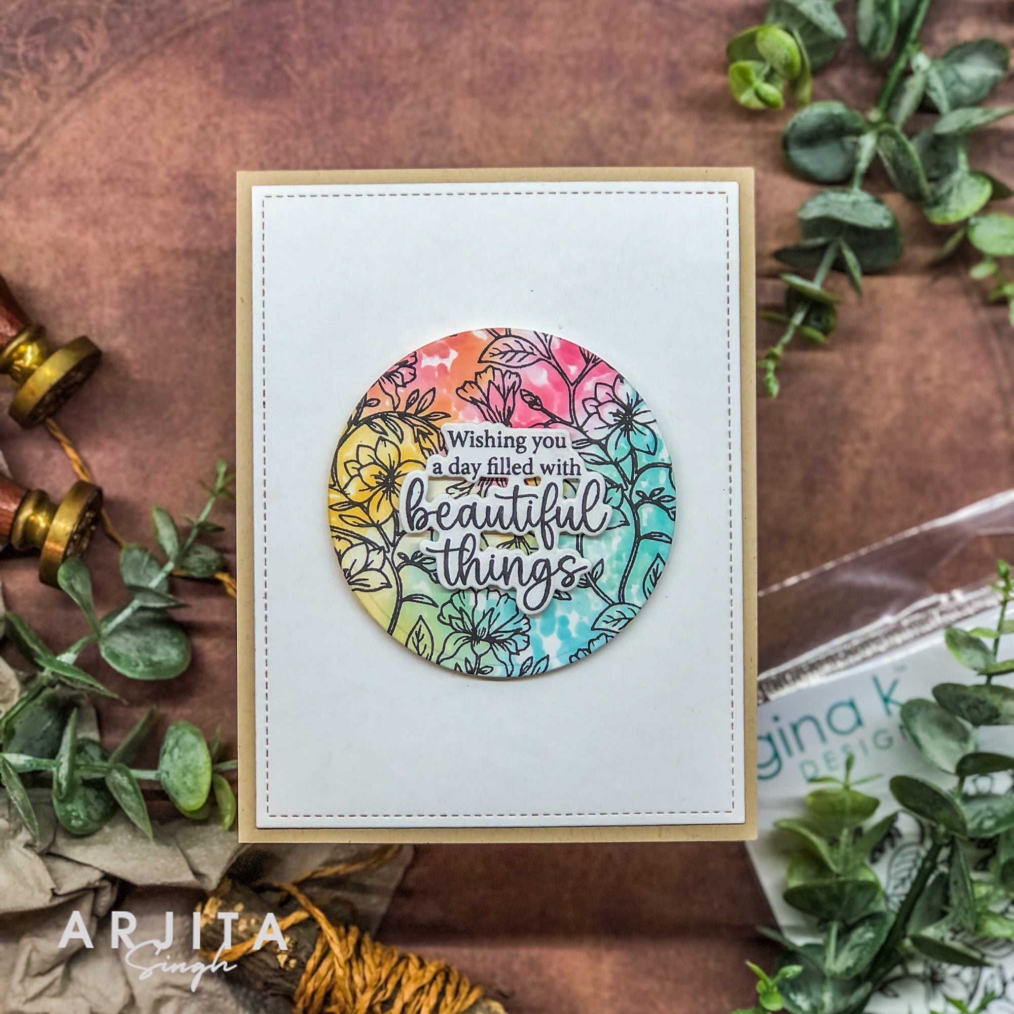 Gina K. Designs - Clear Stamps - Planted to Bloom Background-ScrapbookPal