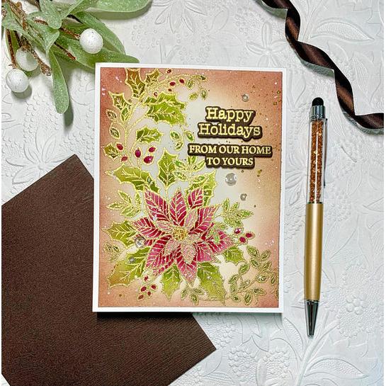 Gina K. Designs - Clear Stamps - Pristine Poinsettia-ScrapbookPal