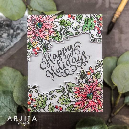 Gina K. Designs - Clear Stamps - Pristine Poinsettia-ScrapbookPal