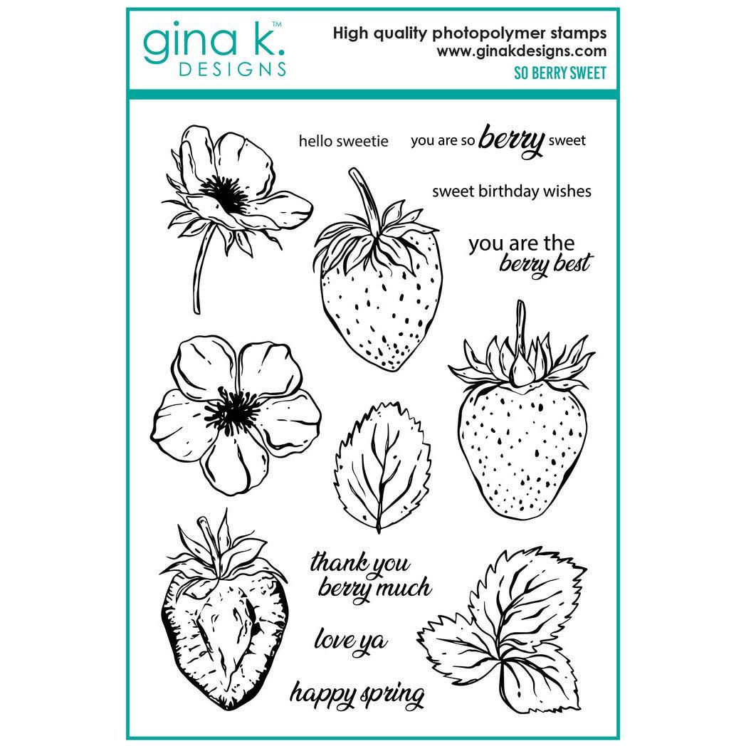 Gina K. Designs - Clear Stamps - So Berry Sweet-ScrapbookPal