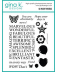 Gina K. Designs - Clear Stamps - So Many Words-ScrapbookPal
