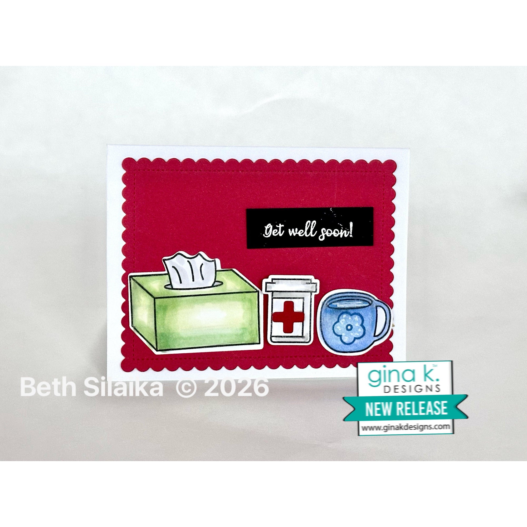 Gina K. Designs - Clear Stamps - Speedy Recovery-ScrapbookPal