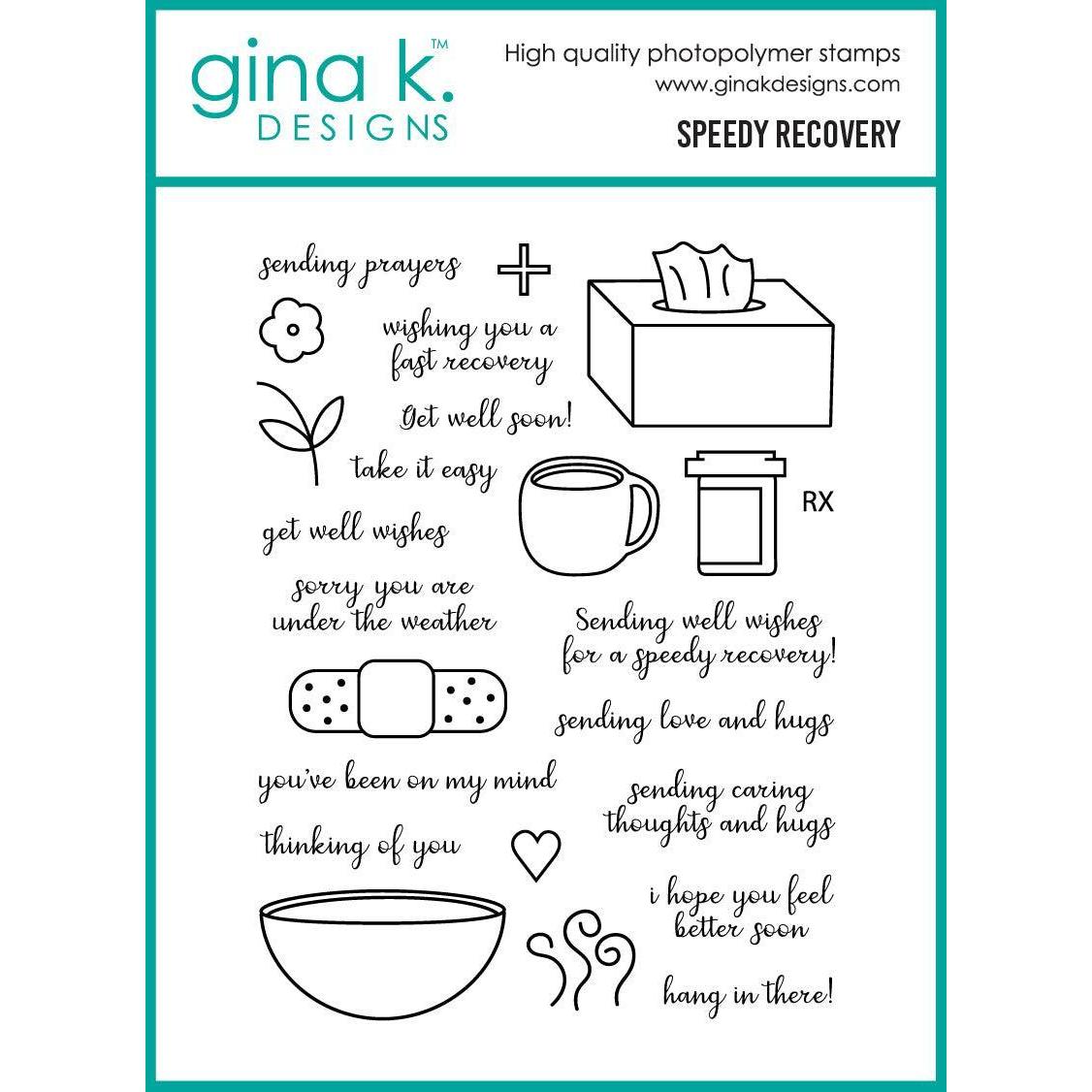 Gina K. Designs - Clear Stamps - Speedy Recovery-ScrapbookPal