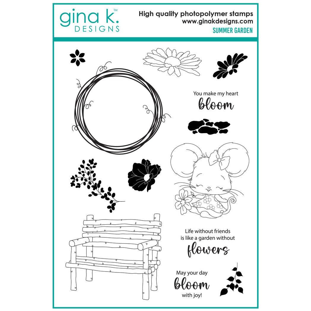 Gina K. Designs - Clear Stamps - Summer Garden-ScrapbookPal