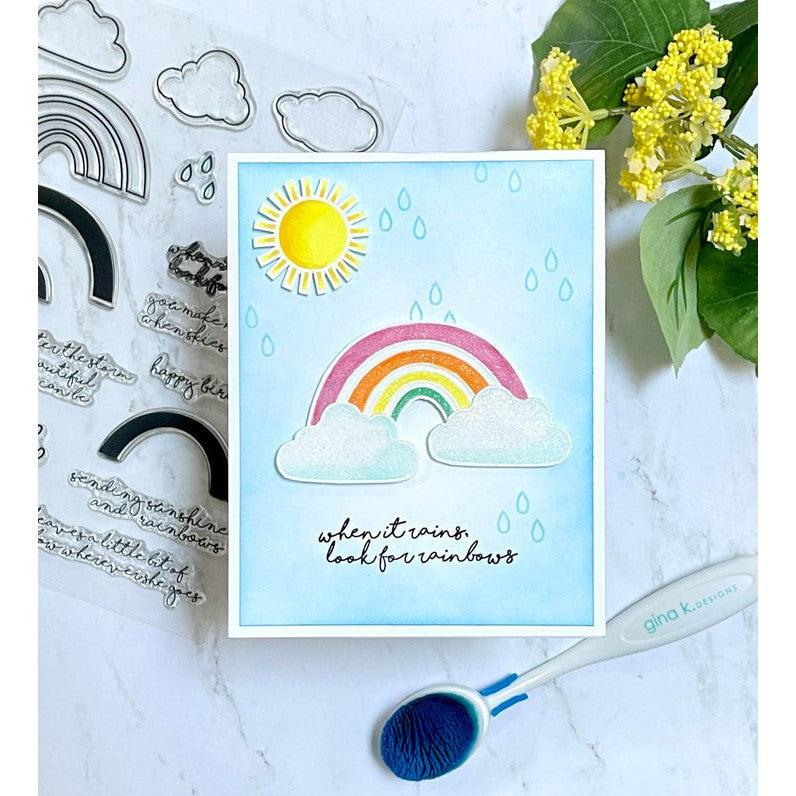 Gina K. Designs - Clear Stamps - Sunshine and Rainbows-ScrapbookPal