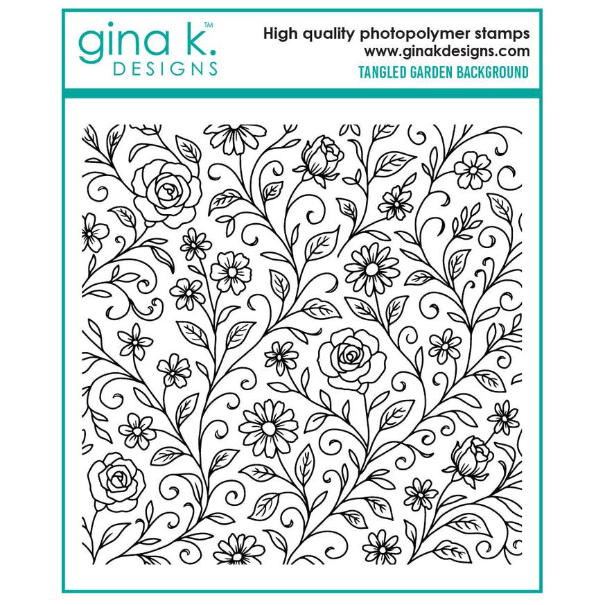 Gina K. Designs - Clear Stamps - Tangled Garden Background-ScrapbookPal