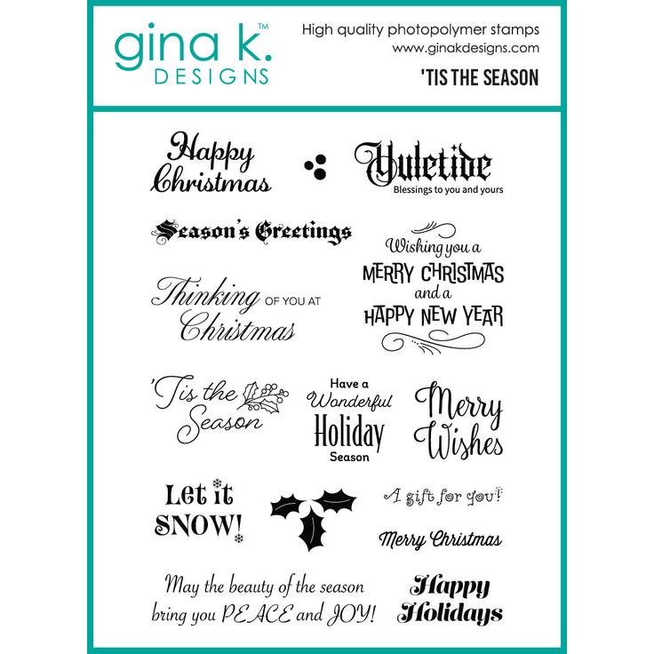 Gina K. Designs - Clear Stamps - 'Tis the Season-ScrapbookPal