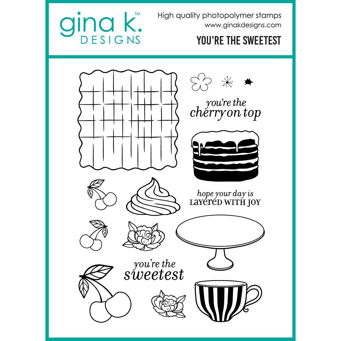 Gina K. Designs - Clear Stamps - You're the Sweetest-ScrapbookPal