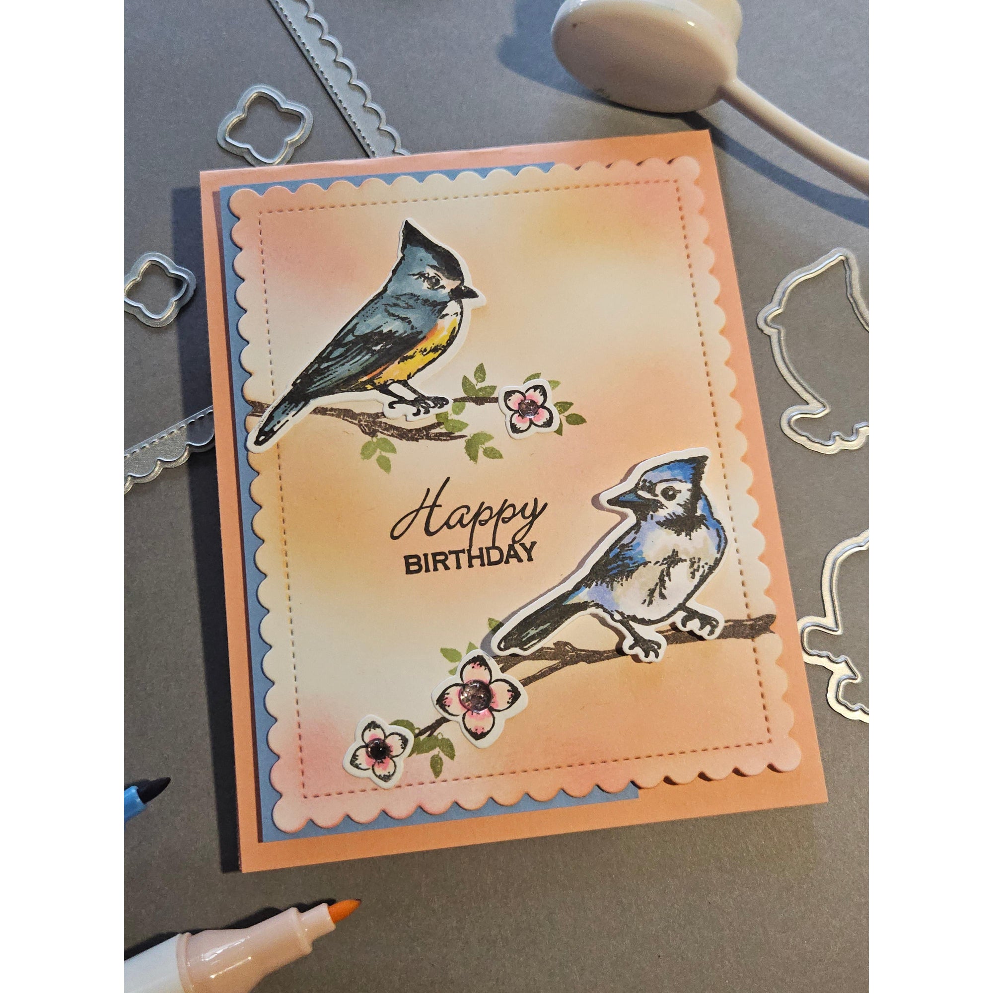 Gina K. Designs - Clear Stamps - Birds and Branches-ScrapbookPal