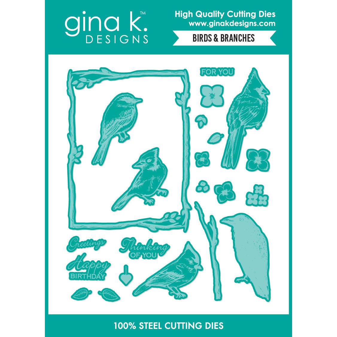 Gina K. Designs - Dies - Birds and Branches-ScrapbookPal