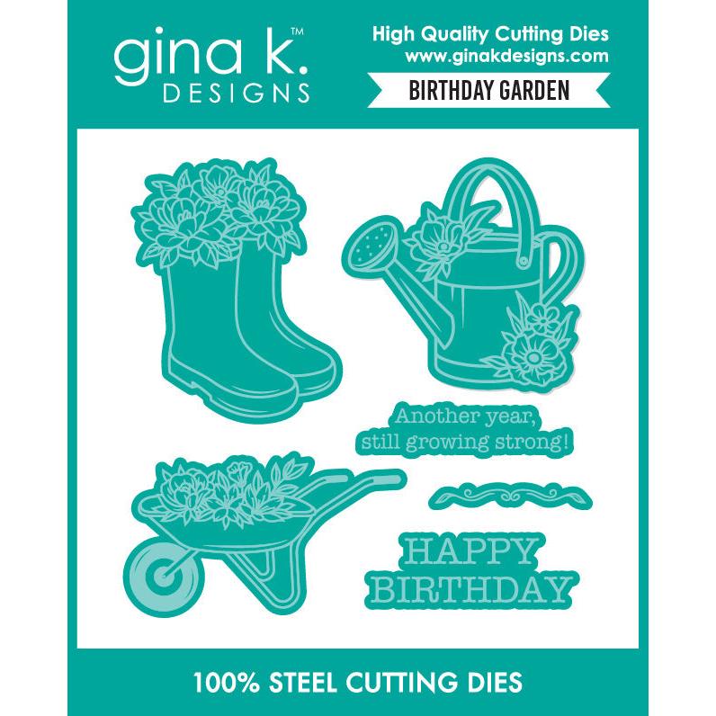 Gina K. Designs - Dies - Birthday Garden-ScrapbookPal