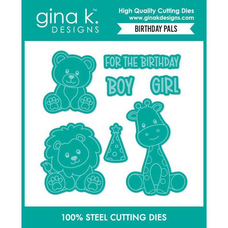 Gina K. Designs - Dies - Birthday Pals-ScrapbookPal