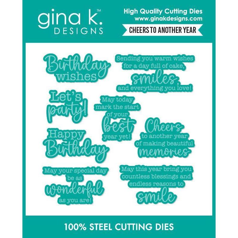 Gina K. Designs - Dies - Cheers to Another Year-ScrapbookPal